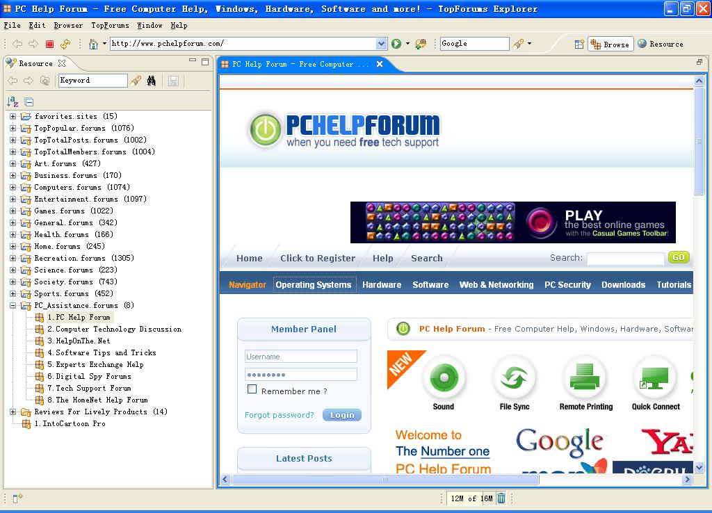 Click to view TopForums Explorer 3.2.0 screenshot